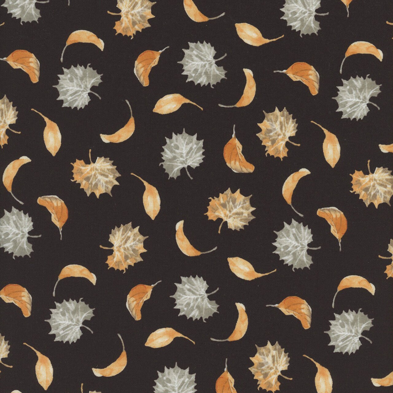Blank Quilting Thanksgiving Harvest Classics Tossed Fall Leaves 100% Cotton Fabric Price per Yard